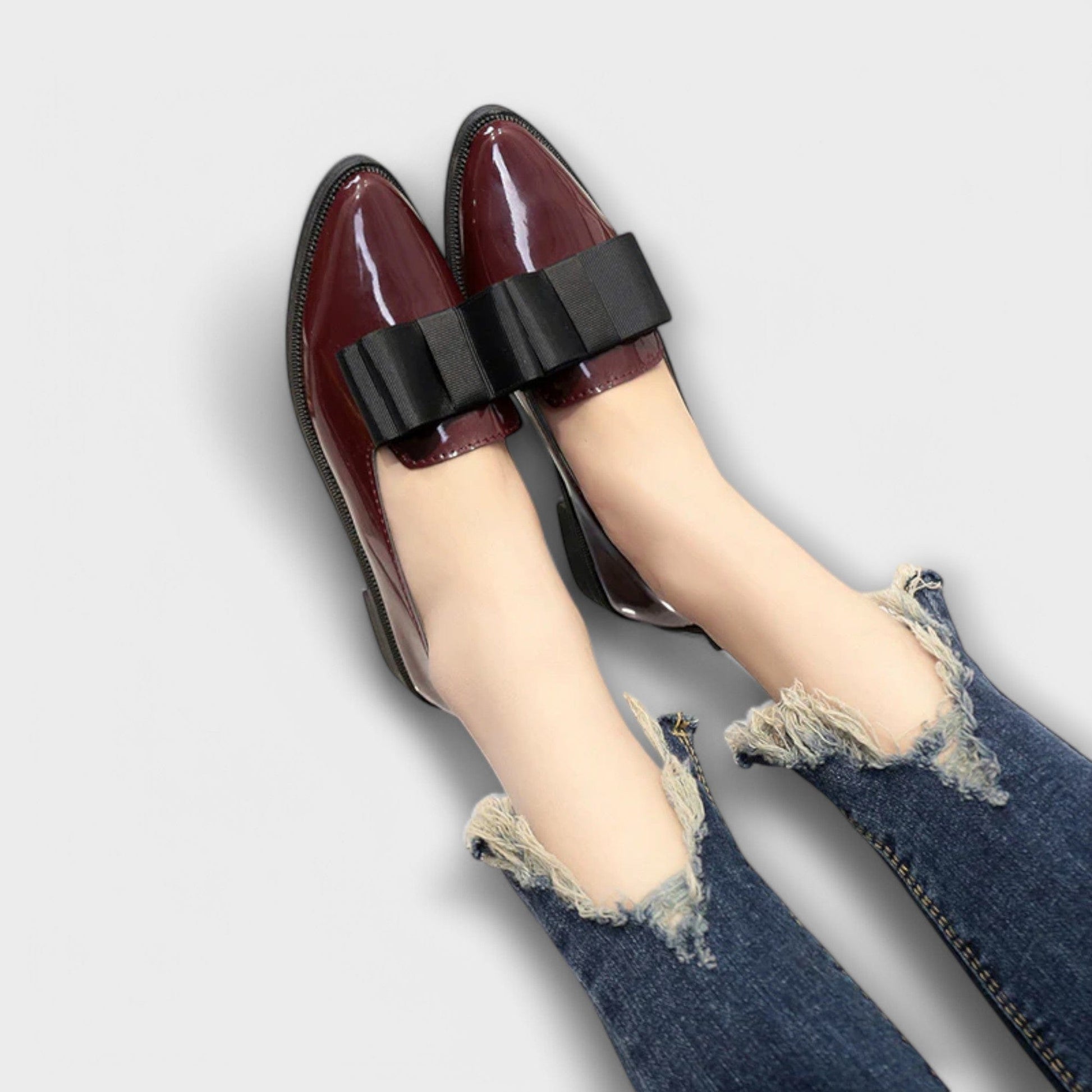 Women's Black Loafers Lightweight Comfortable Casual Shoes - Image 8
