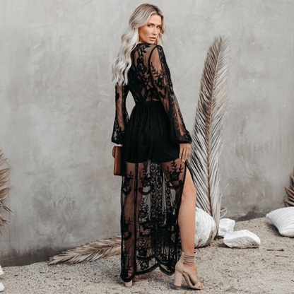 Bella Boho Maxi Dress | Elegant V-Neck, A-Line Summer Dress - Image 2