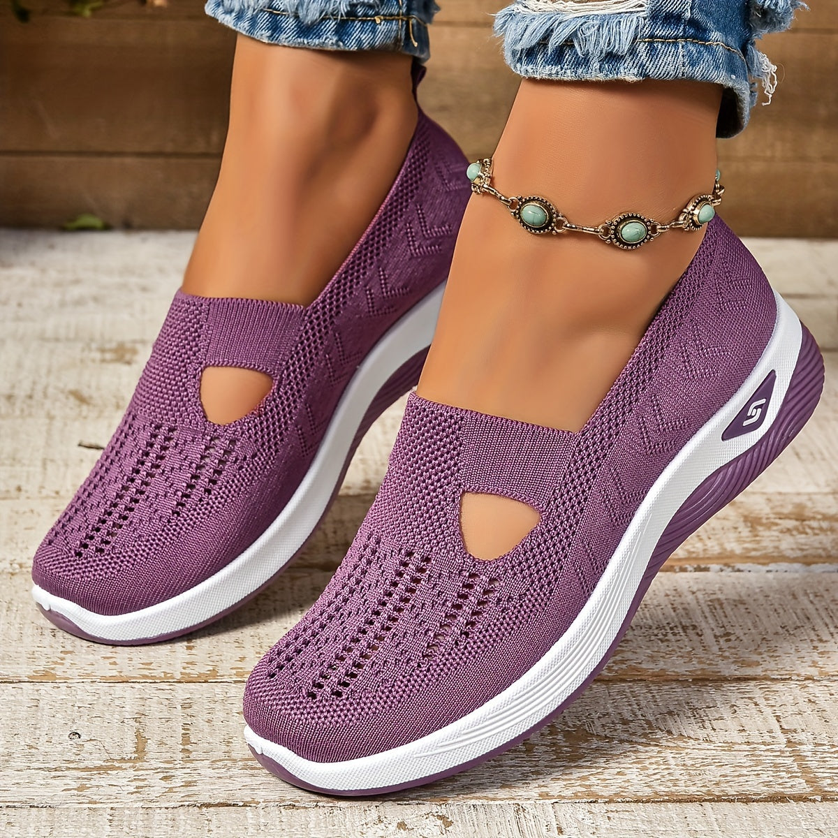 Women's Supportive Slip-On Shoes – product view | Hensley London