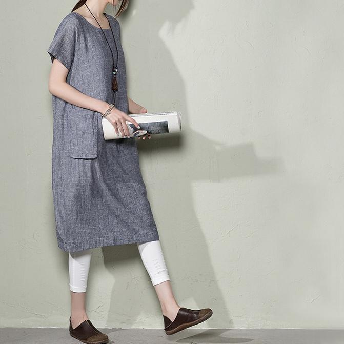 Bella Linen Dress | Breathable Summer Maxi, Plus Size Available - Image 3