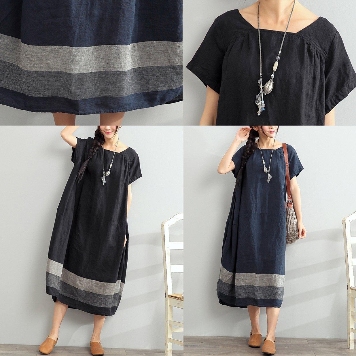 Breezy Women's Dress | Oversized Linen Maxi for Summer, Plus Size Available