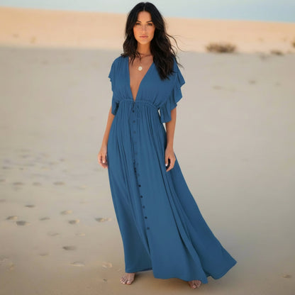 Bora Beach Cover Up Dress | Oversized, See-Through Boho Style - Image 6