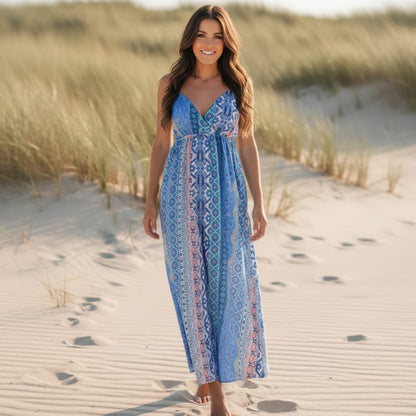 Breezy Maxi Dress | Bohemian Floral Print