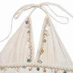 Breezy Maxi Dress | Boho Halter, Open Back