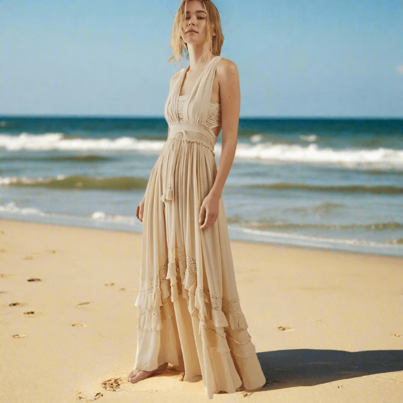 Breezy Maxi Dress | Vintage-Inspired Boho Long Dress for Women - Image 3