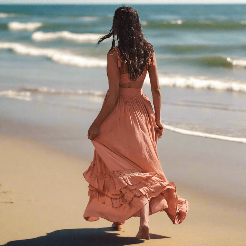 Breezy Maxi Dress | Vintage-Inspired Boho Long Dress for Women - Image 5