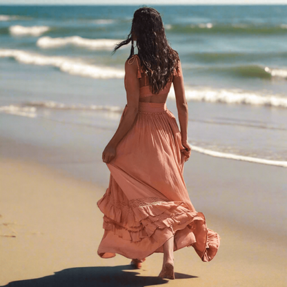 Breezy Maxi Dress | Vintage-Inspired Boho Long Dress for Women - Image 5
