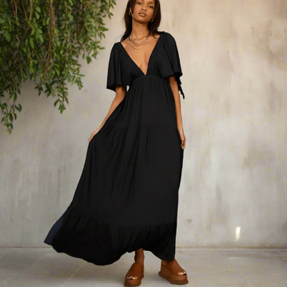 Bora Maxi Dress | Bohemian V-Neck Backless Long Dress for Women - Image 5