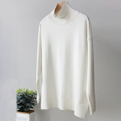 Bright and Solid Colored Turtle Neck Winter Sweater 7