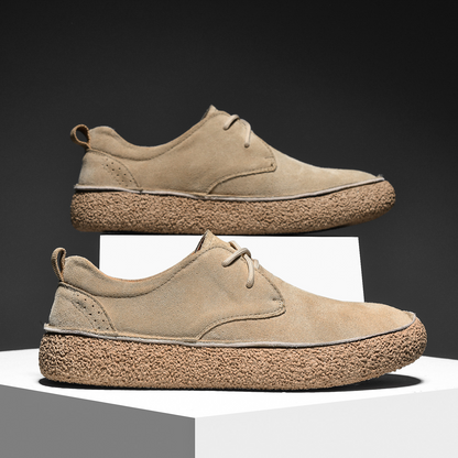 Men's Suede Slip-On Shoes – product view | Hensley London