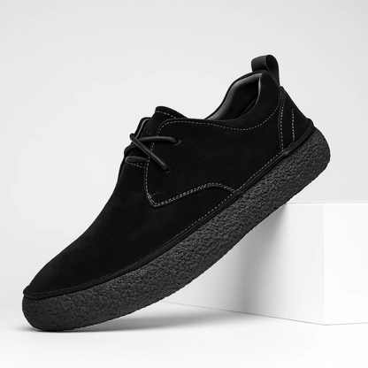 Men's Suede Slip-On Shoes – product view | Hensley London