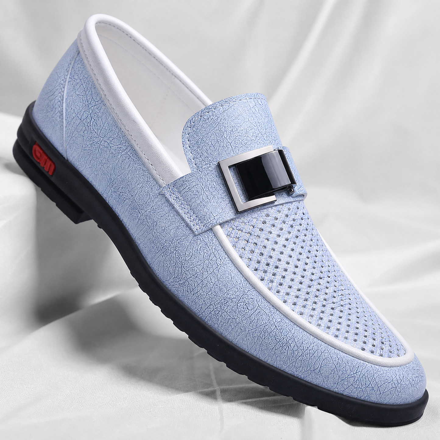 Men's Genuine Italian Leather Loafers – product view | Hensley London