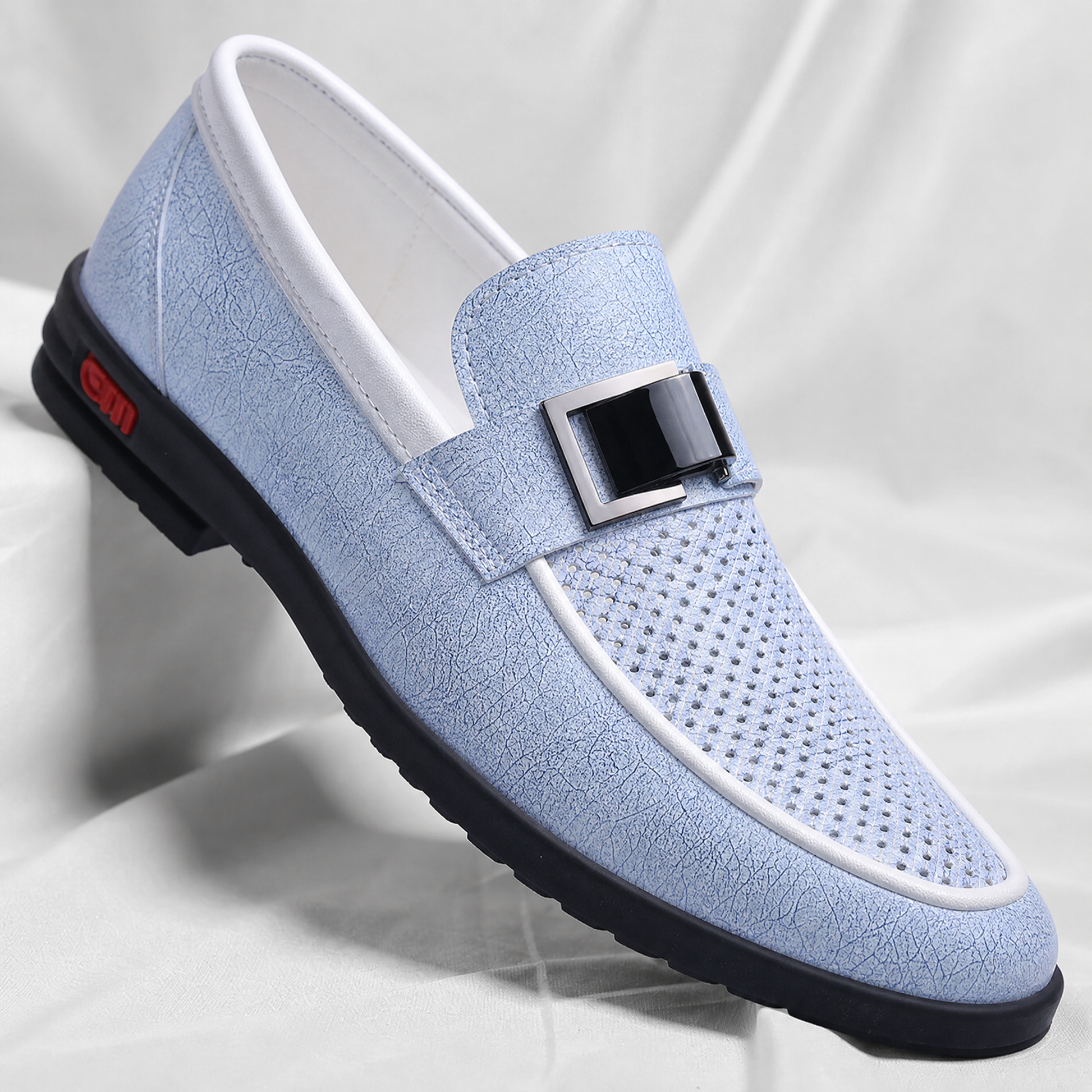 Men's Genuine Italian Leather Loafers – product view | Hensley London