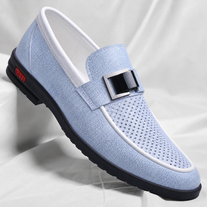 Men's Genuine Italian Leather Loafers – product view | Hensley London