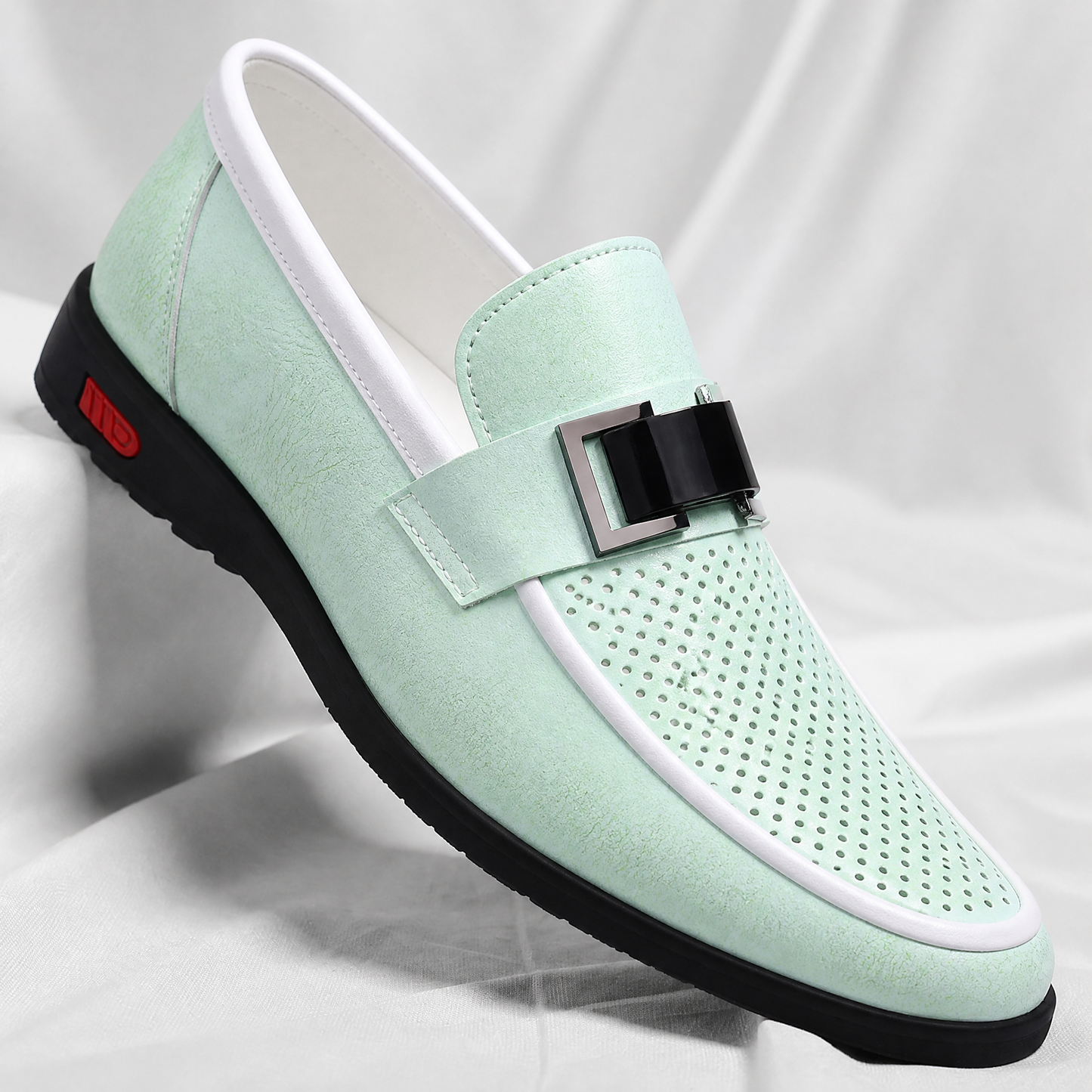Men's Genuine Italian Leather Loafers – product view | Hensley London