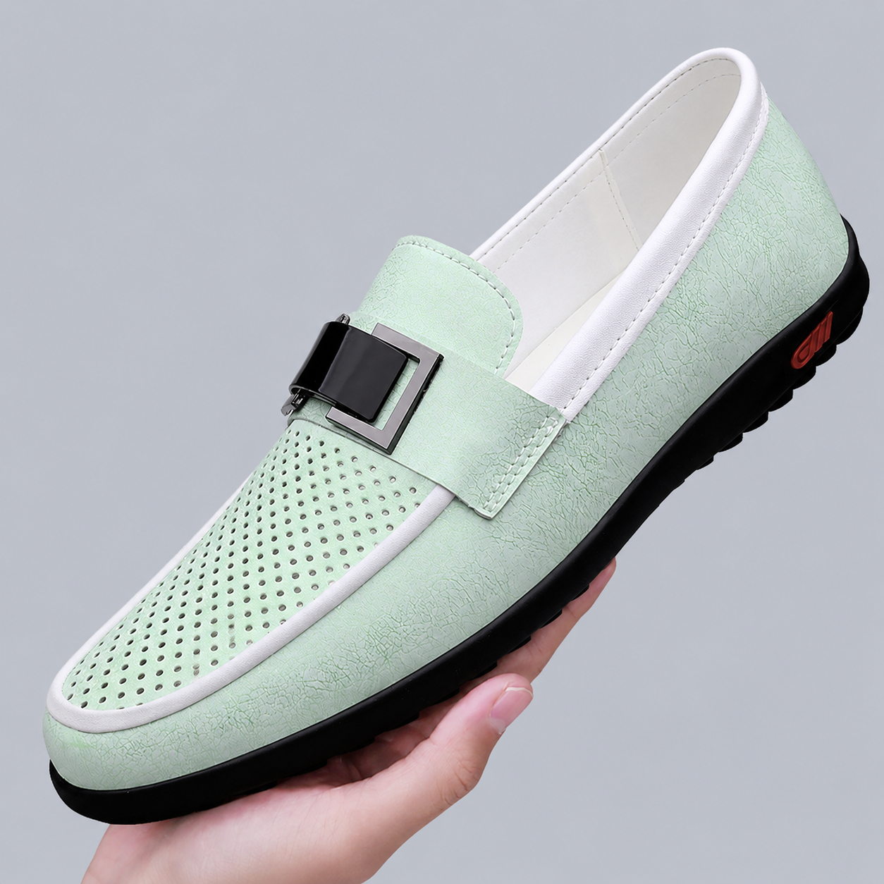 Men's Genuine Italian Leather Loafers – product view | Hensley London