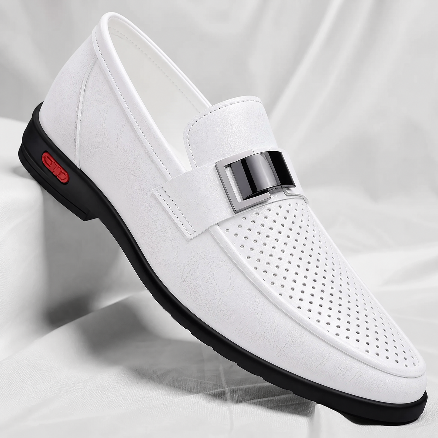 Men's Genuine Italian Leather Loafers – product view | Hensley London
