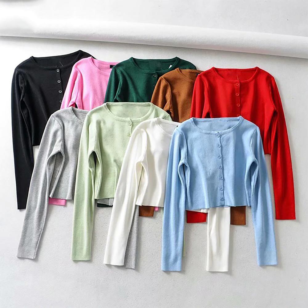 Button-down Crop Top Cardigan 4