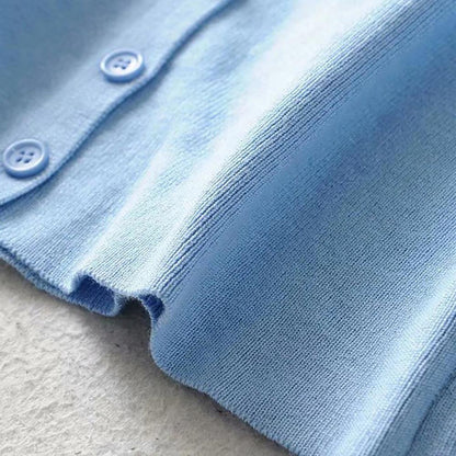 Button-down Crop Top Cardigan 5