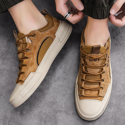 Men's Leather Urban Sneakers – insole detail | Hensley London