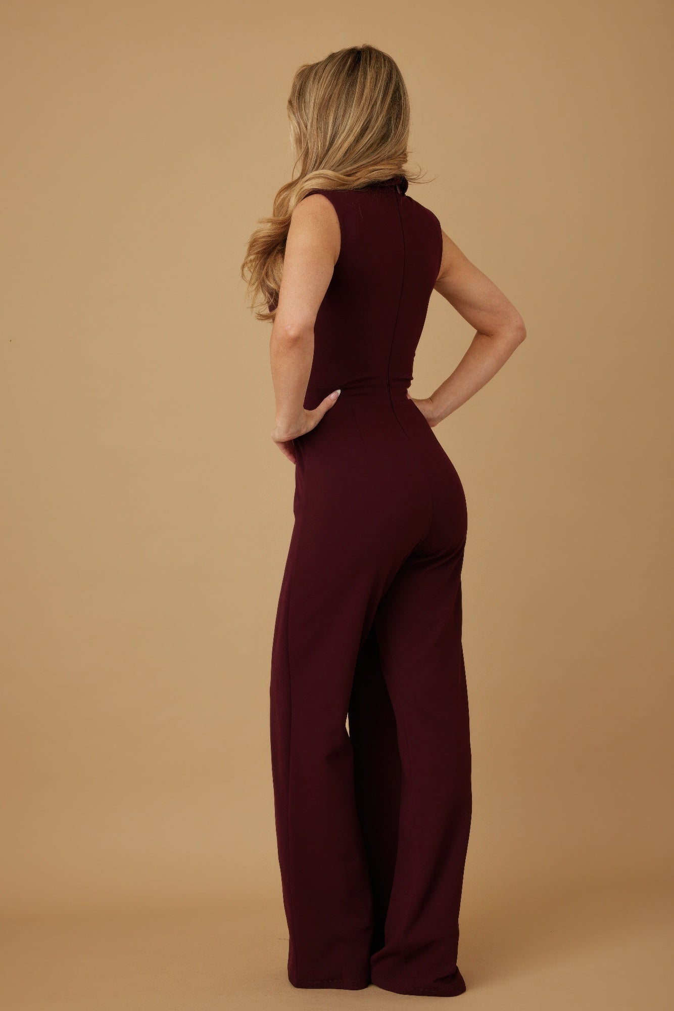 Olivia Women's Jumpsuit | Smooth Stretch Fabric, Sleeveless - Image 4