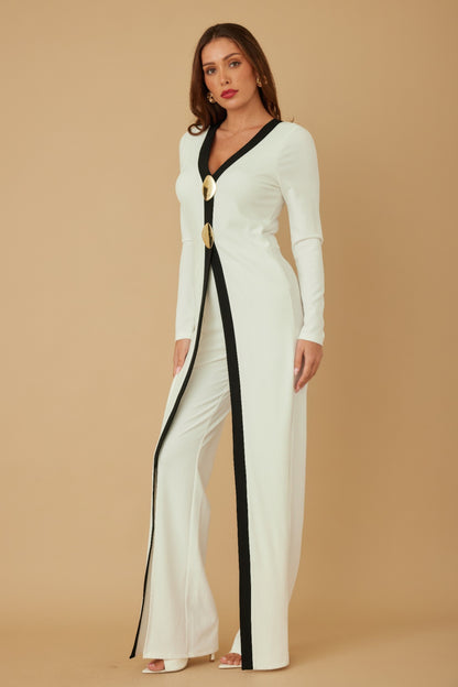 Mira Women's Jumpsuit | Stretch-Blend Fabric, Dramatic Design - Image 5