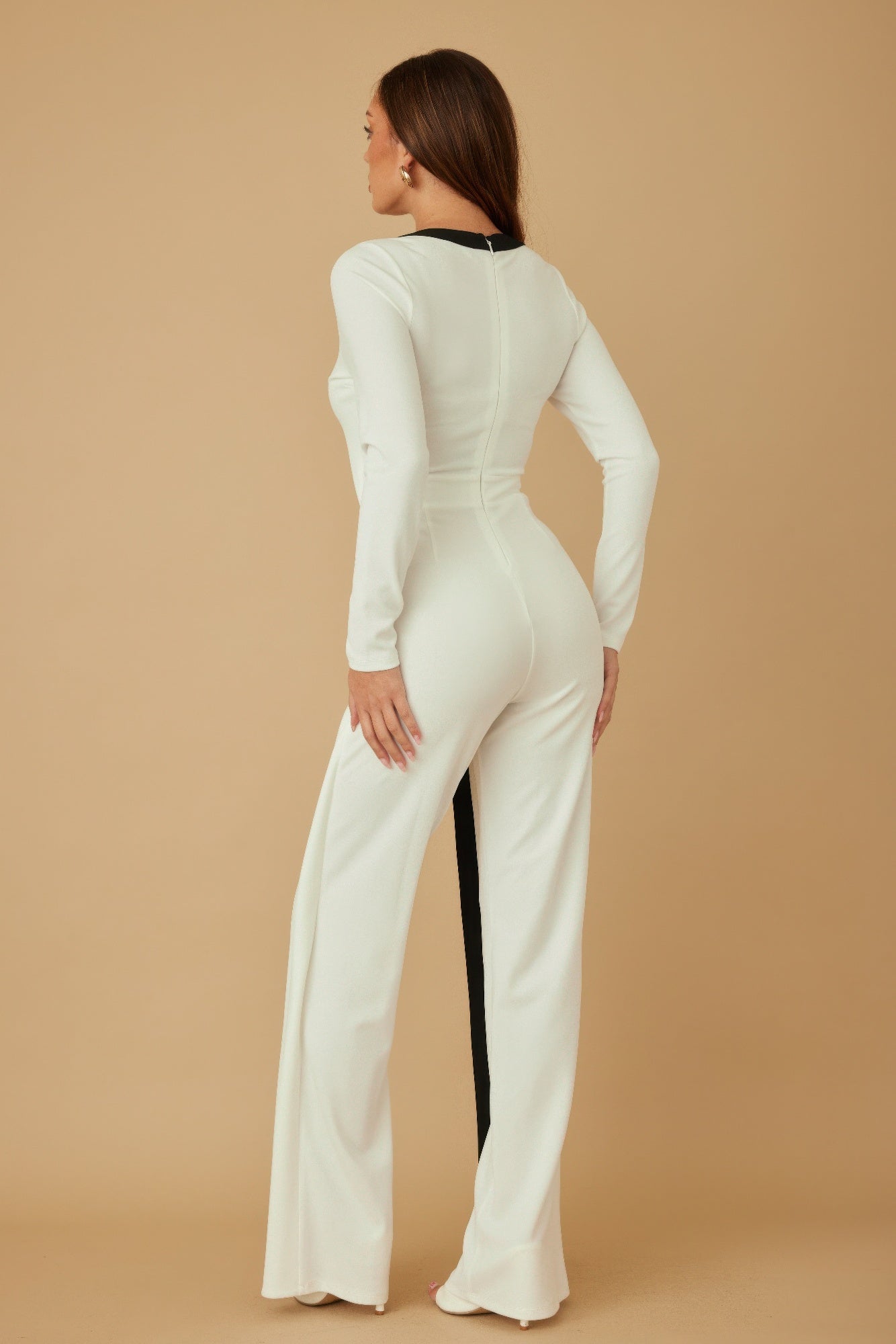 Mira Women's Jumpsuit | Stretch-Blend Fabric, Dramatic Design - Image 10