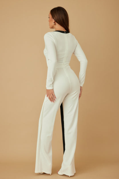 Mira Women's Jumpsuit | Stretch-Blend Fabric, Dramatic Design - Image 10