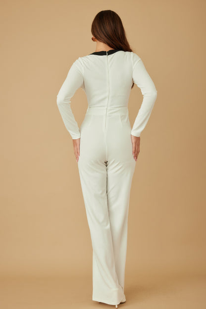 Mira Women's Jumpsuit | Stretch-Blend Fabric, Dramatic Design - Image 11
