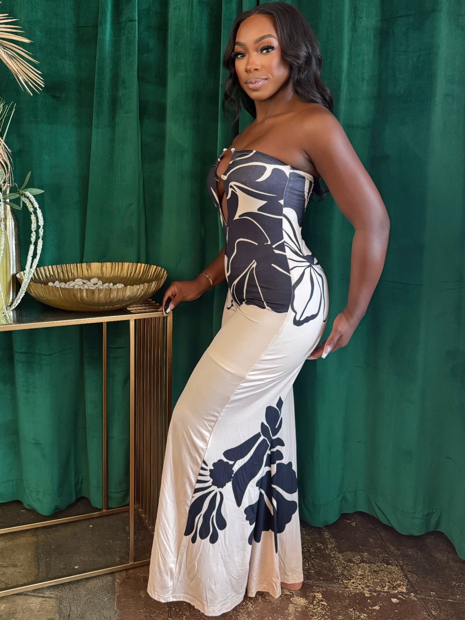 Mira Women's Jumpsuit | Floral Print, Wide-Leg Design - Image 2