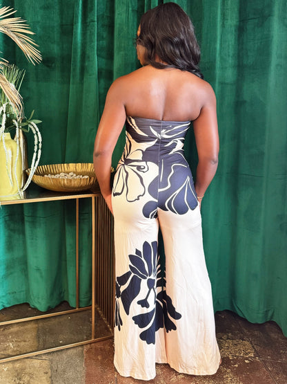 Mira Women's Jumpsuit | Floral Print, Wide-Leg Design - Image 3