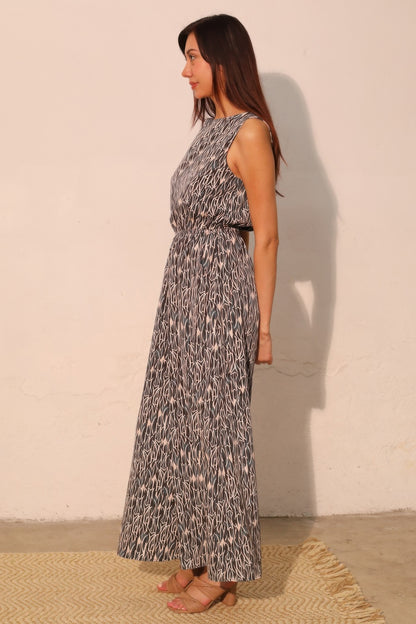 Women's Sleeveless Bubble Jumpsuit, Lightweight Wide-Leg Summer Outfit, Hunter Green - Image 3