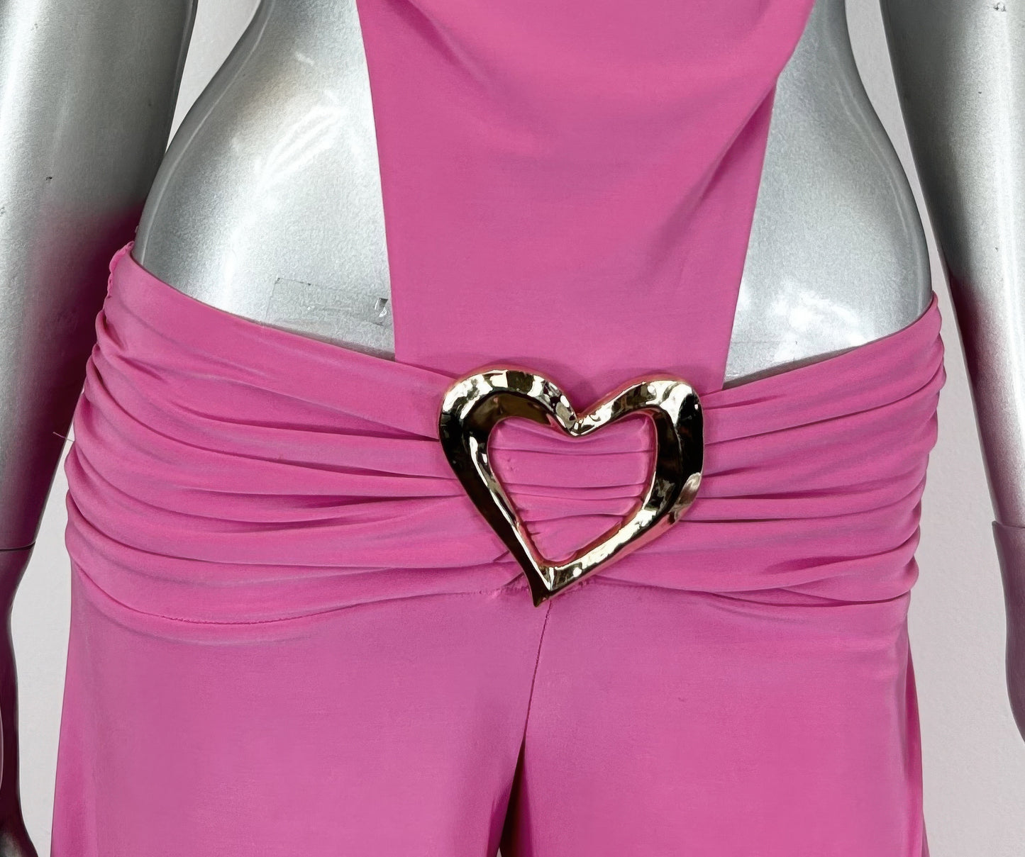 Sofia Women's Jumpsuit | Strapless Wide-Leg with Gold Accents - Image 3