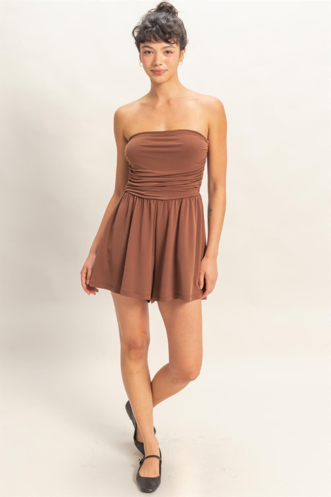 Sari Women's Romper | Soft Polyester-Spandex Blend - Image 2