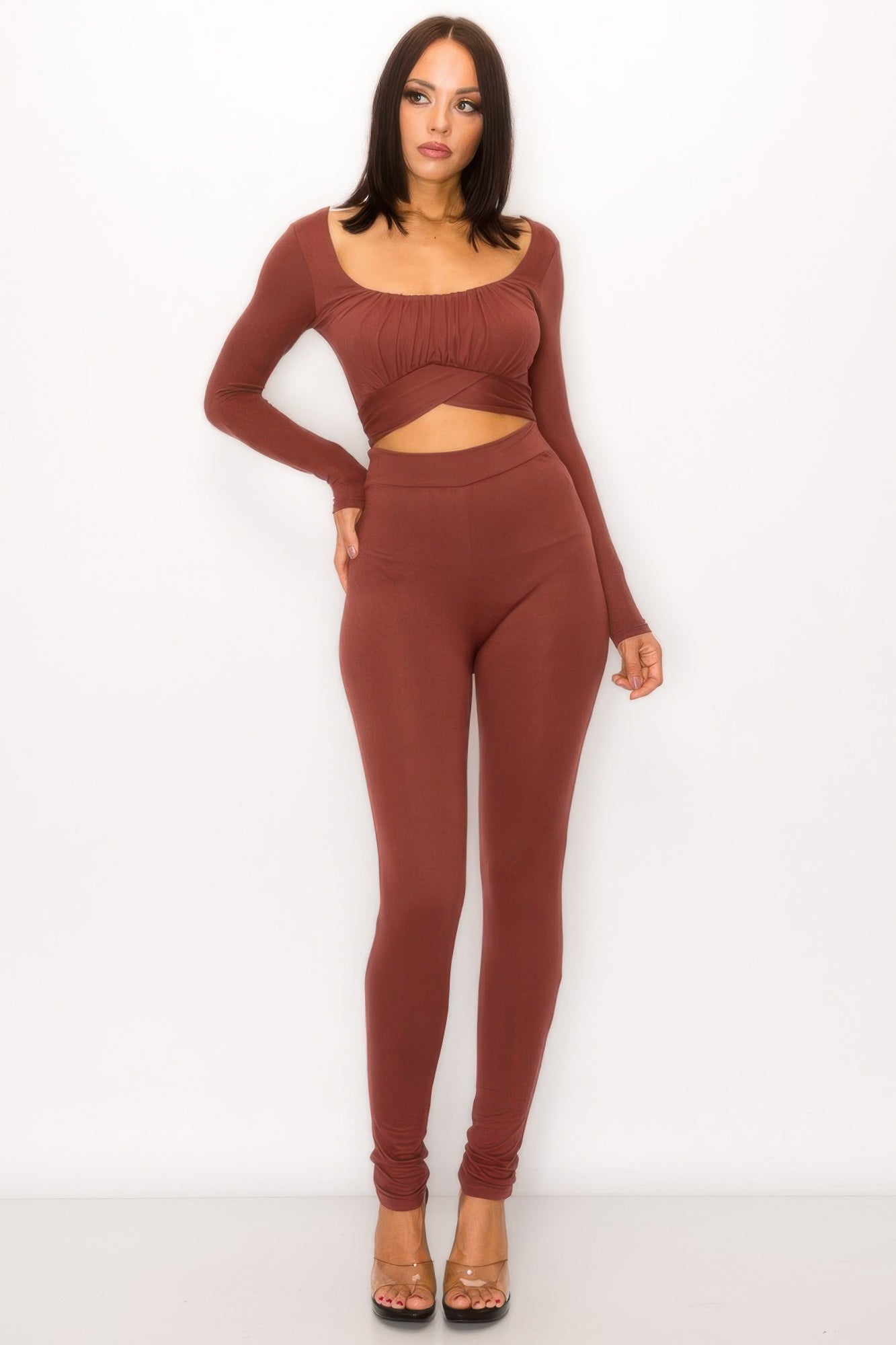Sophie Women's Skinny Jumpsuit | Stretch Fabric, Adjustable Back Tie - Image 2