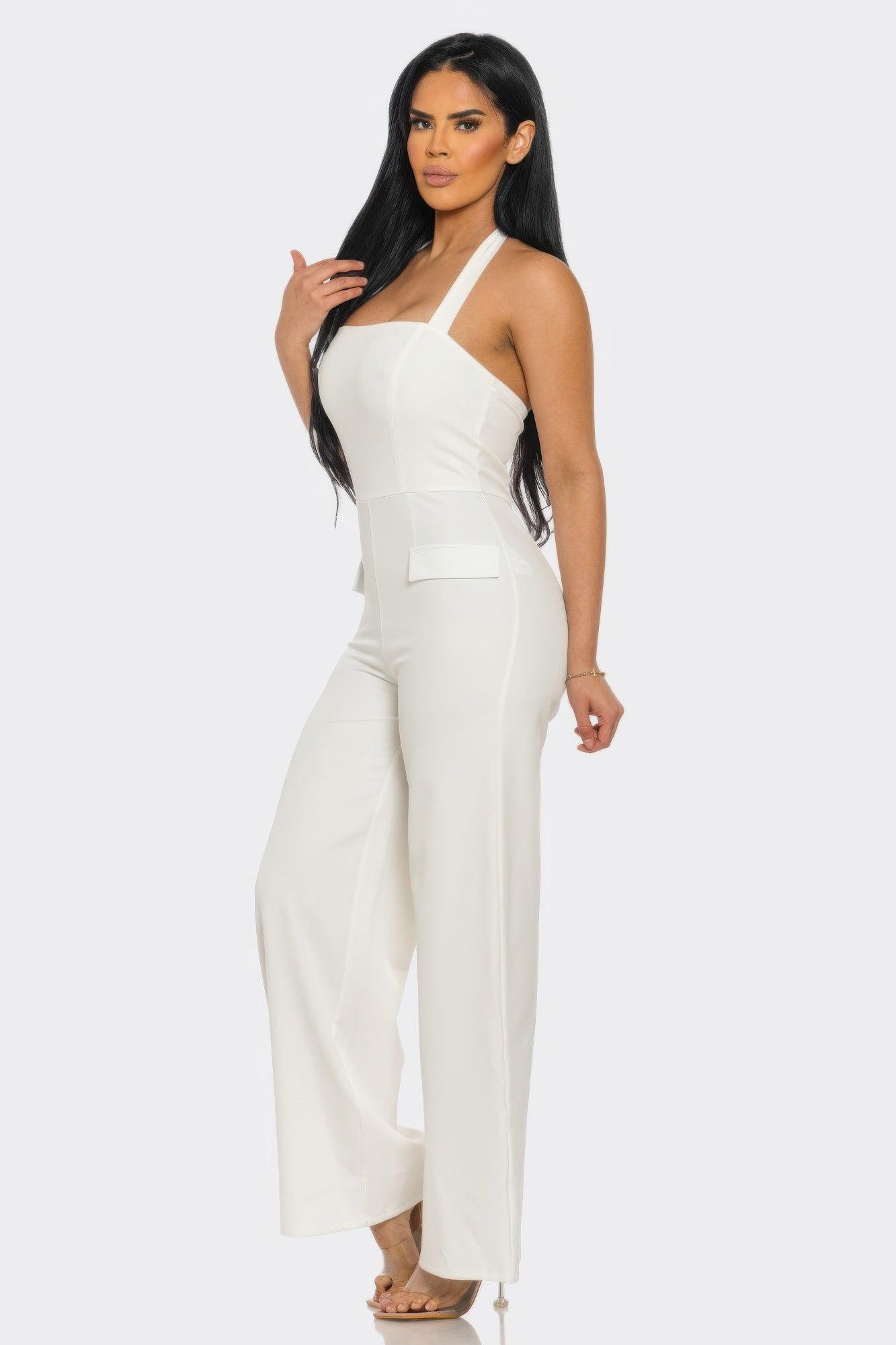 Haven Women's Jumpsuit | Form-Fitting Halter Neck - Image 2