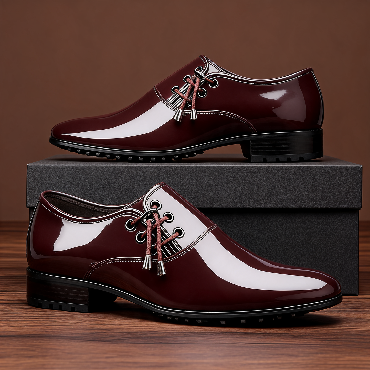 Men's Pointed-Toe Dress Shoes – top view | Hensley London