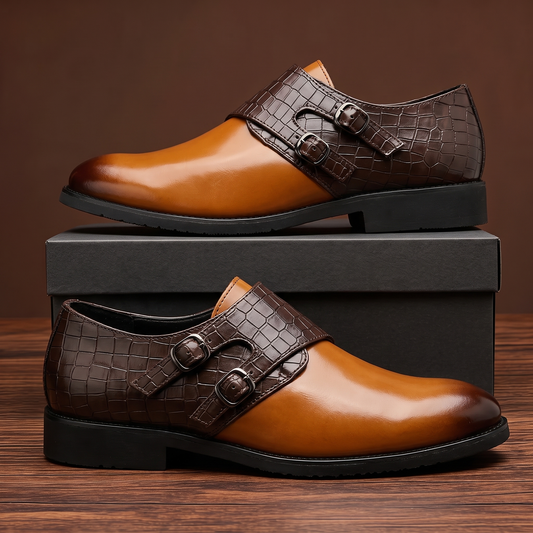 Men's Casual Buckle Shoes – front view | Hensley London