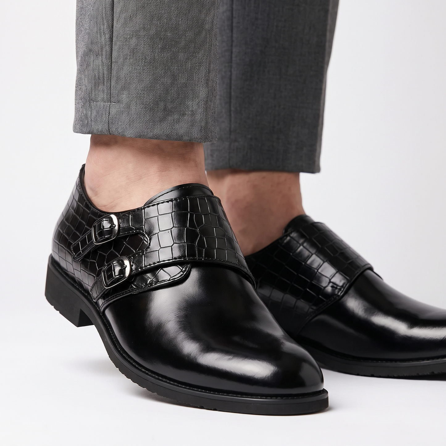 Men's Casual Buckle Shoes – back view | Hensley London