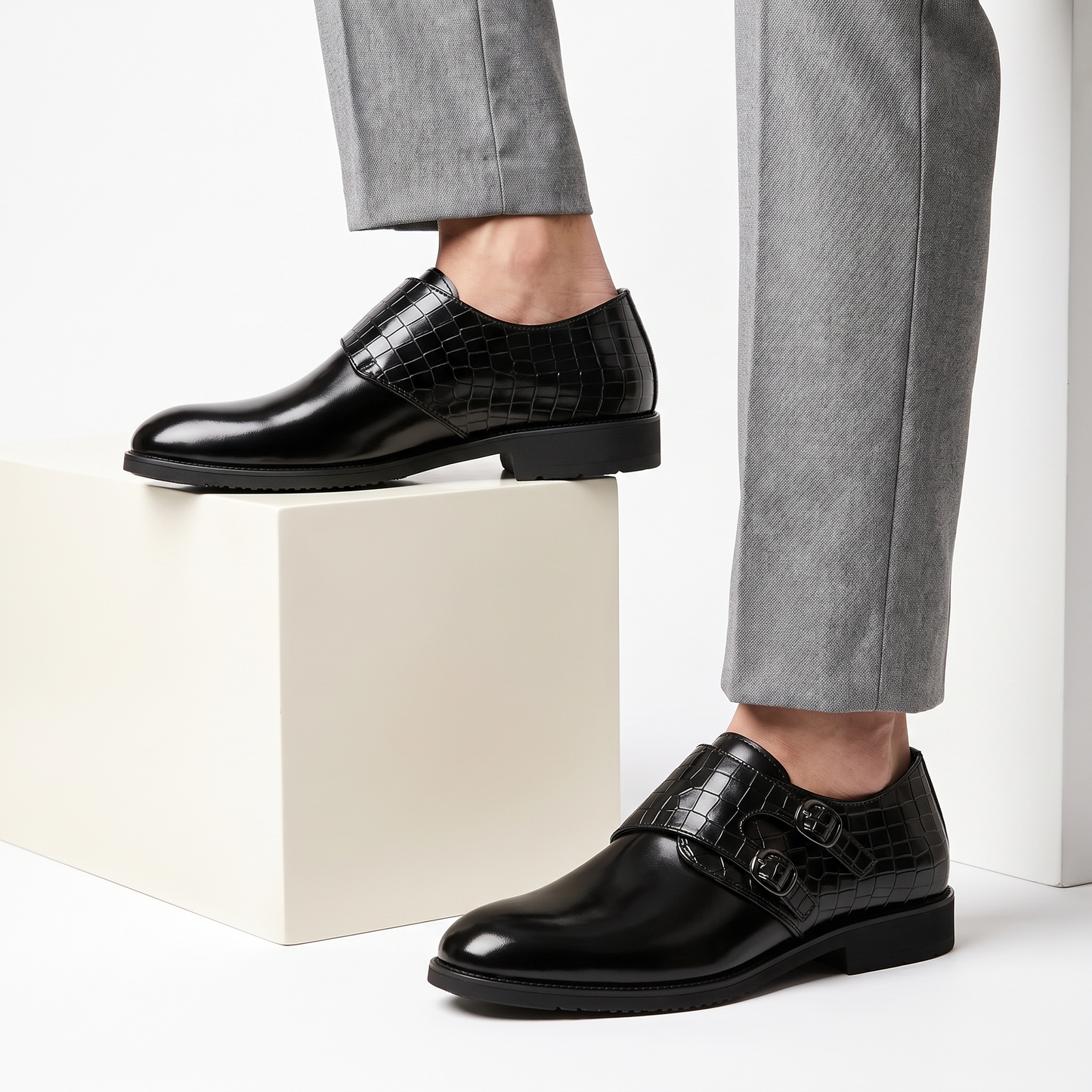 Men's Casual Buckle Shoes – detail view | Hensley London