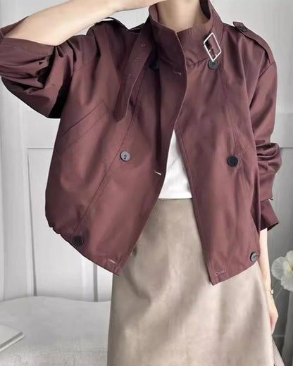 Caro Women's Casual Jacket | Loose Fit, Batwing Sleeve 2