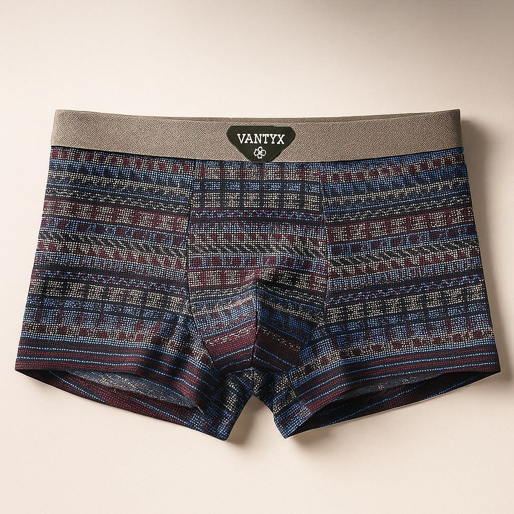 Men's Cotton Trunk Boxers - detail view | Hensley London