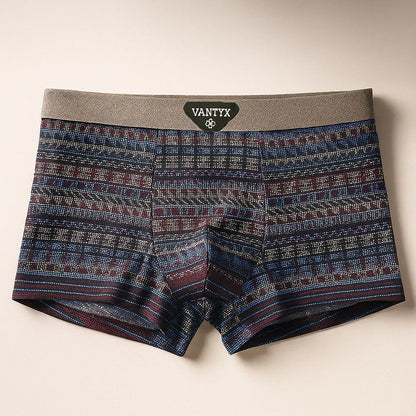 Men's Cotton Trunk Boxers - detail view | Hensley London
