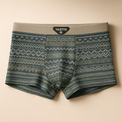 Men's Cotton Trunk Boxers - detail view | Hensley London