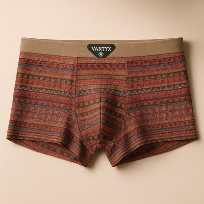 Men's Cotton Trunk Boxers - detail view | Hensley London