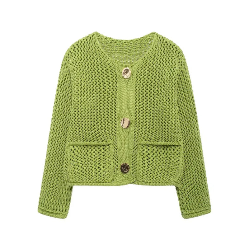 Casual Button Long Sleeve Knitted Winter Cardigan Sweater 10
