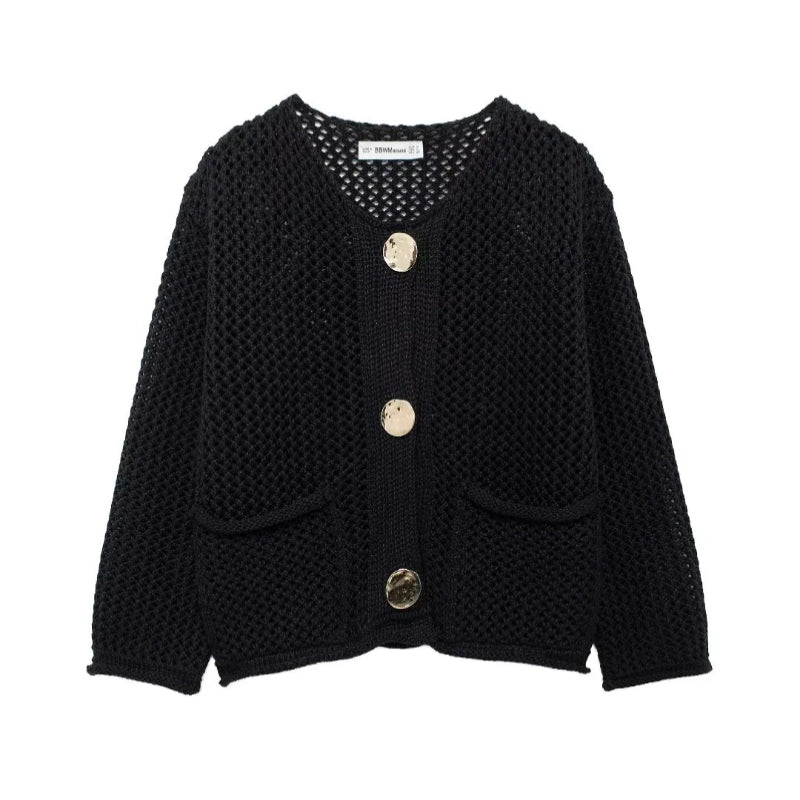 Casual Button Long Sleeve Knitted Winter Cardigan Sweater 7