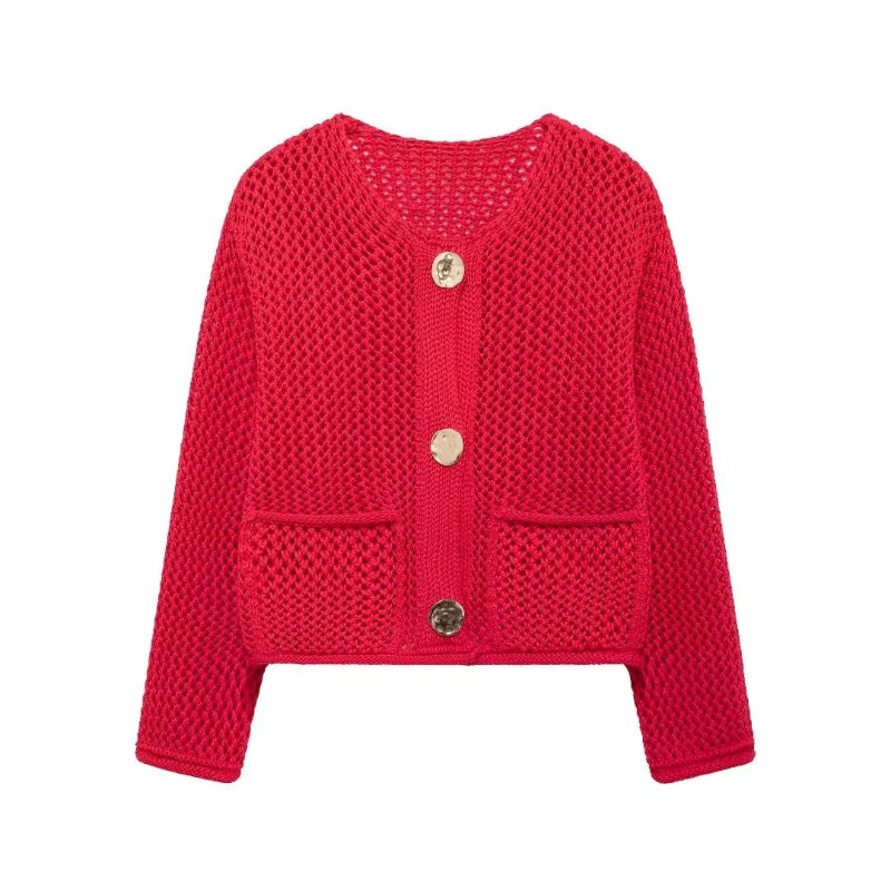 Casual Button Long Sleeve Knitted Winter Cardigan Sweater 9