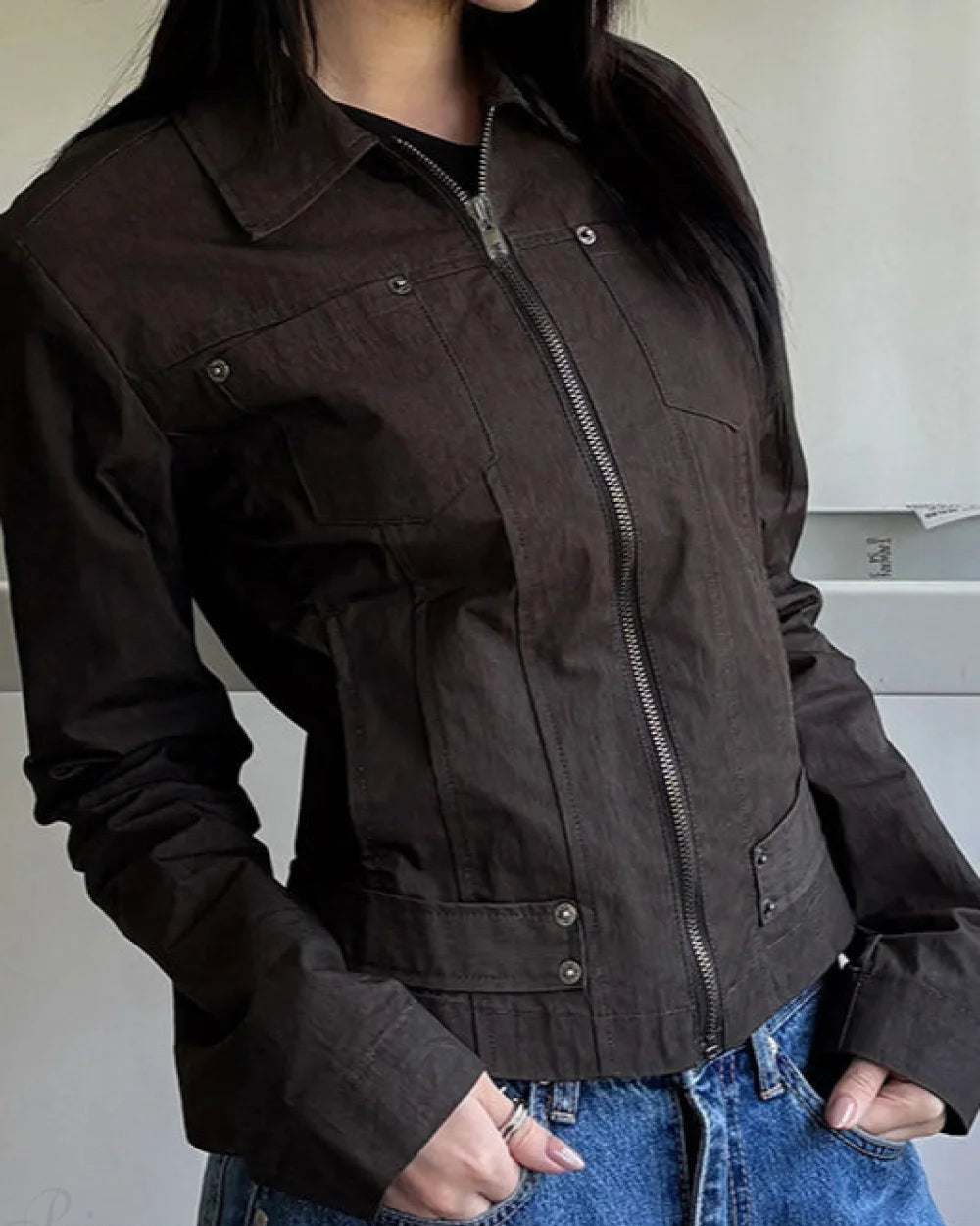 Cali Men's Zip Jacket | Slim Fit, Stand Collar 4