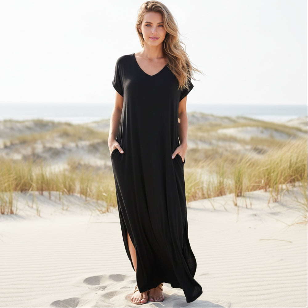 Cora Maxi Dress | Casual T-Shirt Style, Boho Chic, Plus Size Available - Image 2